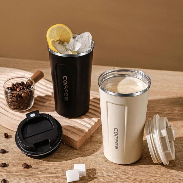 WORTHBUY Thermos Mug Portable 304 Stainless Steel Insulated Drinking Cup Tumbler Large Capacity Tea Milk Coffee Drinkware 251031