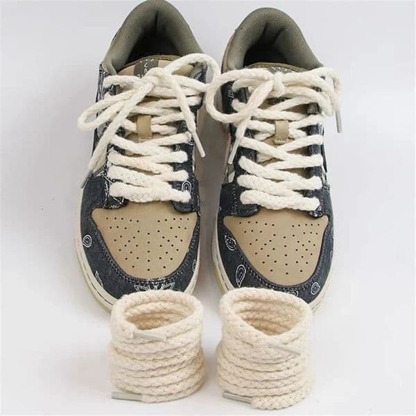 Linen Cotton Shoe laces 7mm Bold Round Shoelaces for Sneakers Laces Shoes Boot Shoelace 100120140160180CM Shoestrings 1Pair 251030