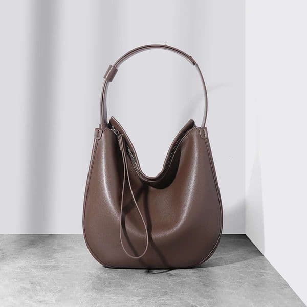 2024 Large Capacity Soft Armpit Leather Tote Straddle Bag Casual Lazy Commuter Purses And Handbags