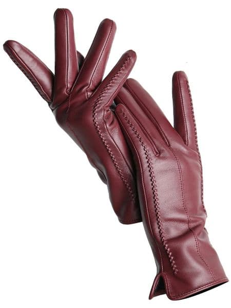 Womens sheepskin gloves winter warm plus velvet short thin touch screen driving color womens leather gloves good quality 2226 251103