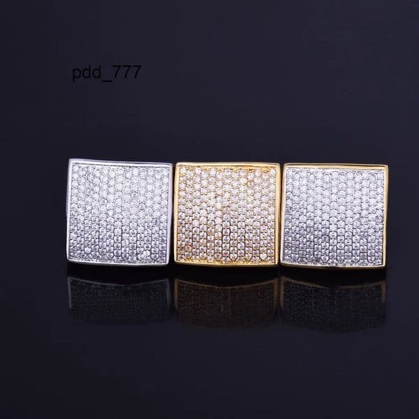 HipHop Style Curved Large Square Lee Ring Real Gold Plated Fashion Personality Trendy Ring