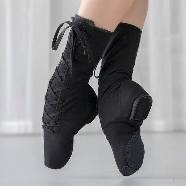 Men Women Sports Dancing Sneakers Jazz Dance Shoes Canvas Dance Boots Women Dancing Short Boots GirlsBoys Dance Shoes 251103