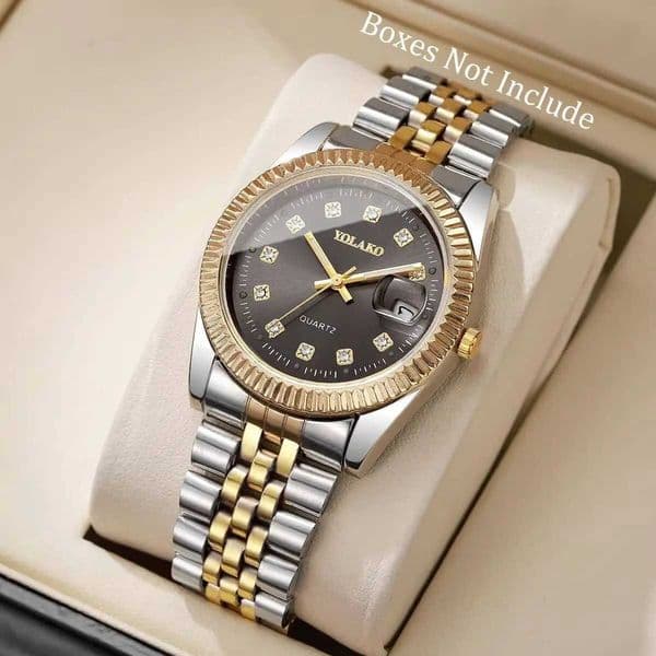 Luxury Rhinestone Men Business Watches Fashion Women Quartz Watch with Calendar Clock GiftWithout BoxT251104