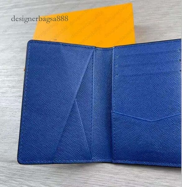 Top Quality Genuine Leather Wallet Bag Classic Correct t Pattern Men Women Handbag Mini Card Holder Designer Purse Gift Key Pouch With Box 66