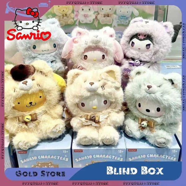 Sanrio Kawaii Blind Box Island Fox Series Vinyl Cute Plush Surprise Boxes Vinyl Dolls Pendant Figure Collection Girl Toys Gifts H251104