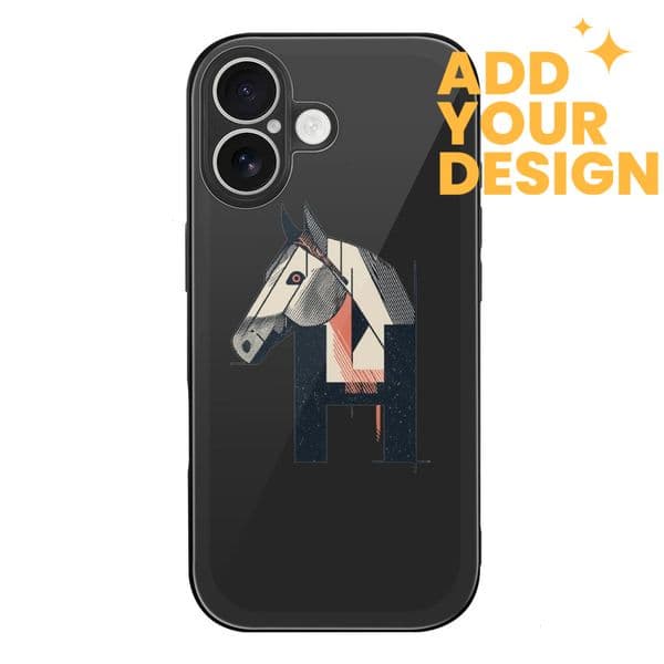 Her H Designer custom iphone 17 16 case luxury case for iPhone 17 Pro Case: Customized glass style Phone Cases Slim Anti Yellowing Military Grade Drop Protection A3