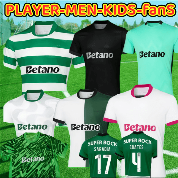S-4XL Lisbons Sporting CP 25/26 3rd soccer jerseys Pink October Lisboa CR7 HJULMAND GYOKERES COATES J.Palhinha PEDRO G. MORITA SARABIA football shirts Men Kids Kits