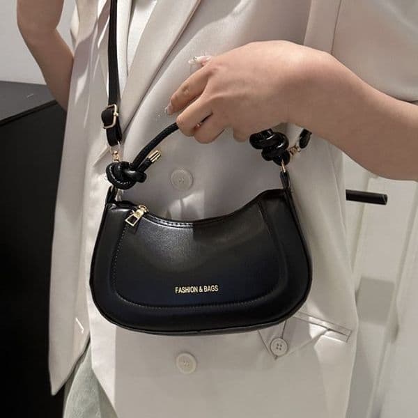 Fashionable Solid-color Small Square Bag Korean Version of Single-shoulder Crossbody Handbag