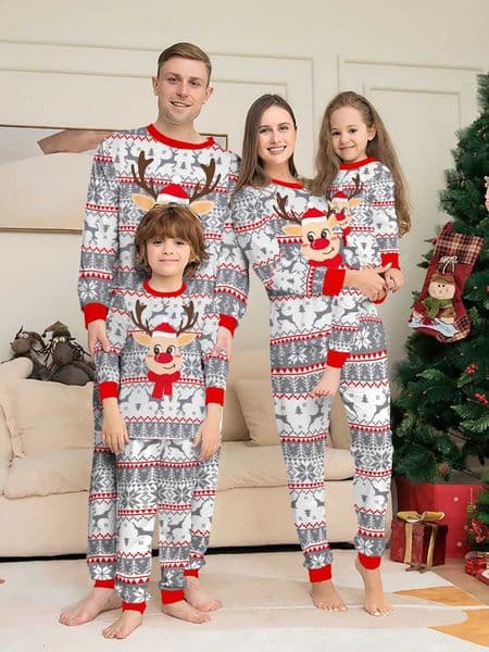 Family Matching Xmas Sleepwear - Ugly Christmas Sweater - Patterned Pajamas Y251104