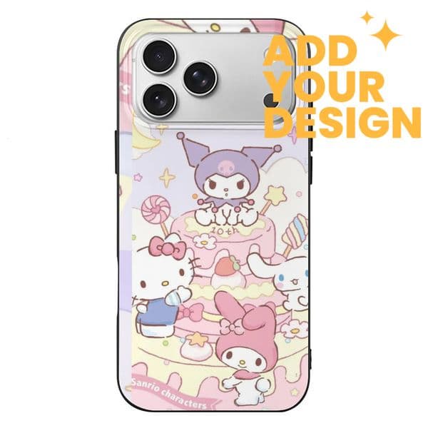 Sanrio custom hello kitty big family Kawaii Designer iphone case 17 16 case luxury case for iPhone 17 16 15 Pro Case:Customized Flip leather style Phone Cases Slim A49