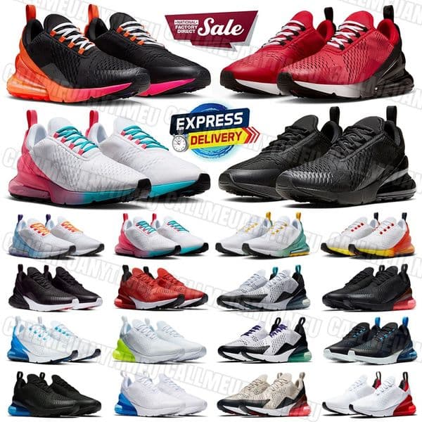 Designer 270 Mens trainers 270s Womens Running Shoes Mesh rubber Triple Black White Red Blue pink Outdoors Sports Sneakers platform shoes Factory Direct Sale