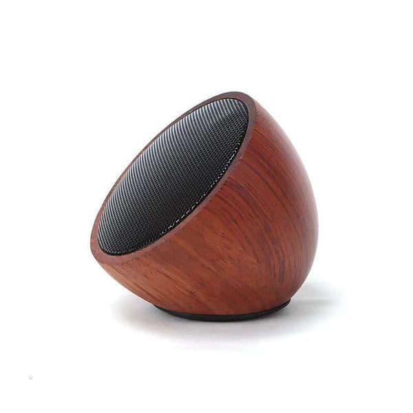 TWS All Solid Wood BT Mini Portable High Fidelity Redwood Walnut Speaker