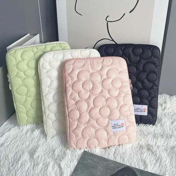 Cute Flower Laptop Sleeve For Ipad11 Macbook Air Pro133 14 15 16 156 Inch Tablet Bag Protective Laptop Bag Z251105