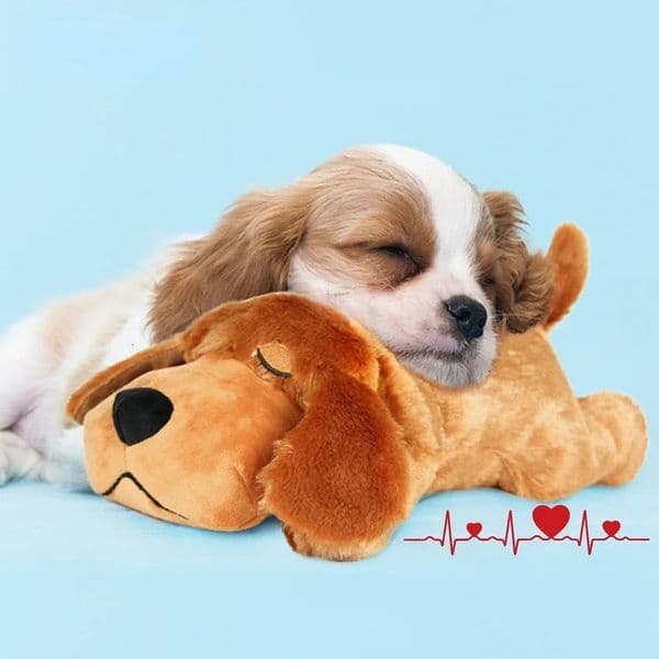 IFOYO Pet Heartbeat Puppy Behavior Training Dog Plush Pet Comfortable Sniffing Anxiety Relieves Sleep Assistance Doll Durable Falling Boat 250402BJ