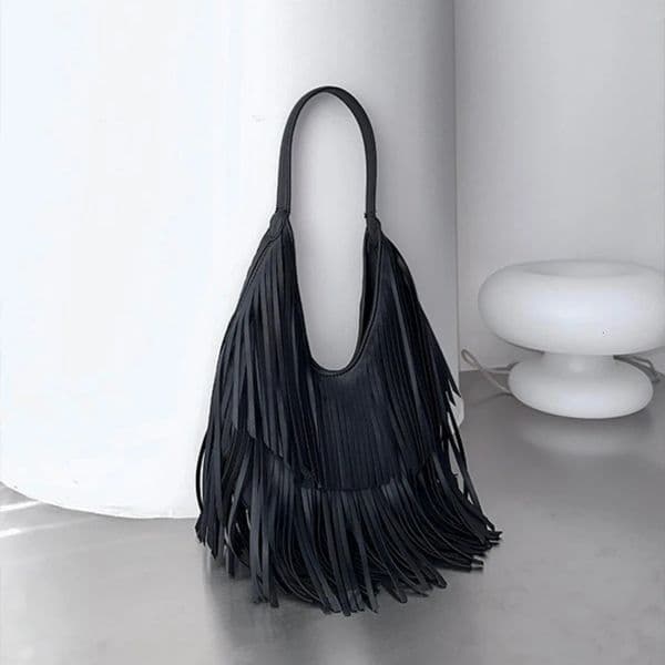Long Tassel handbag Fashion Shoulder Bags for ladies hand bag Soft PU leather casual hobos armpit female Tote 251104