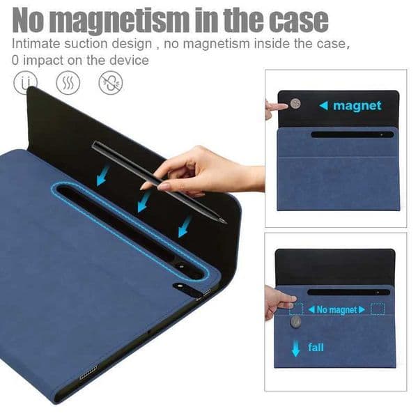 ARDISSI Tablet Case for Galaxy Tab S9 Plus Tap S8 S7 FE S6 LITE Funda Protective Folio Flip Book Cover Vegan Leather Z251105