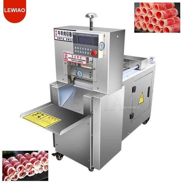 Manufacturer Inch German Blade Meat Slicer Stainless Steel Beef And Lamb Roll Slicer Supermarket Frozen Meat Slicer