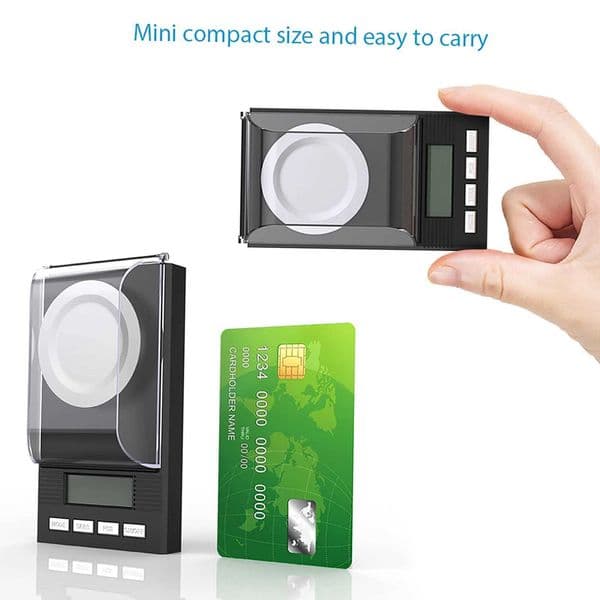 Digital Millimeter Pocket Scale Mini Jewelry Gold Powder Weight Scale Large 5 Digital LCD Display High Precision Scale 50g/0.001g Z250403
