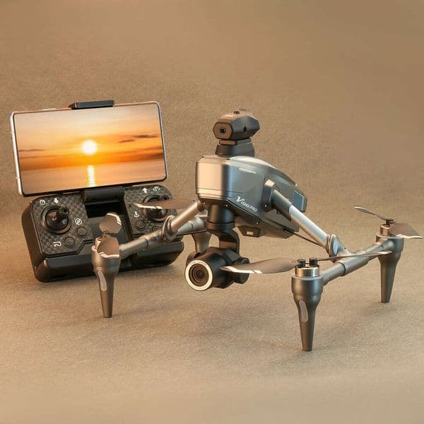 New Product Drone for Children and Teenagers Outdoor Aerial Photography Optical Flow Dual Camera Four-Axis Alloy Remote Control Aircraft