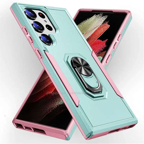 DHCP Heavy Duty Kickstand Cases for Samsung Galaxy S23 S22 ultra S21 Plus A13 5G A33 A73 A53 A14 4G A54 A03S M40S A51 A71 A12 A04S Armor TPU PC Cell Phone Case