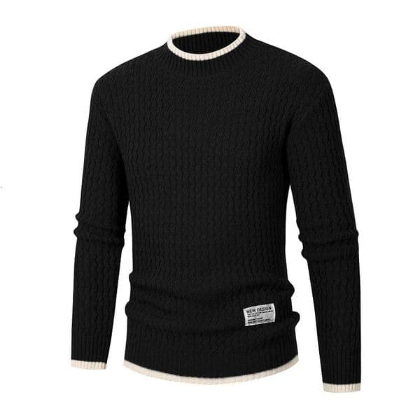 Autumn Winter Mens Pullovers Knitted Sweater Solid Color O Neck Casual Sweaters Men Pullover Long Sleeve Fashion Mens Clothing 251105
