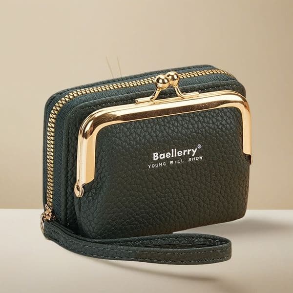 Baellerry New Handheld Womens Zipper Coin Purse Accordion Card Holder Mini Wallet 250303FBB