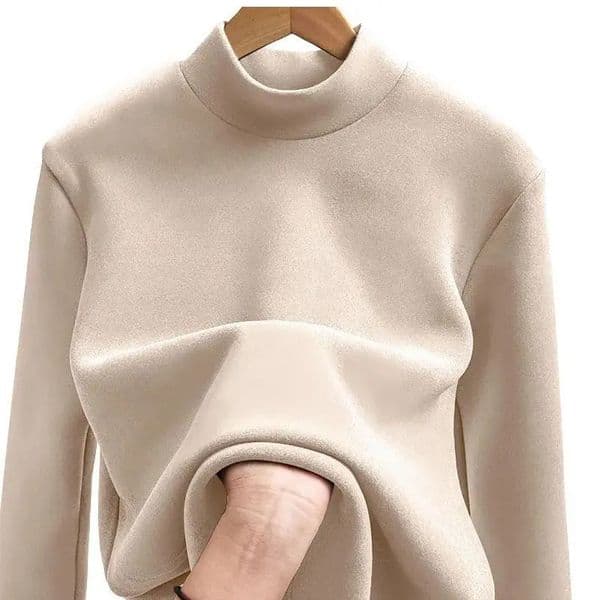 Doublesided Fleece Warm Base Shirt Men Women Long Sleeve Half High Collar Tshirt Autumn Winter Thermal Underwear 251106