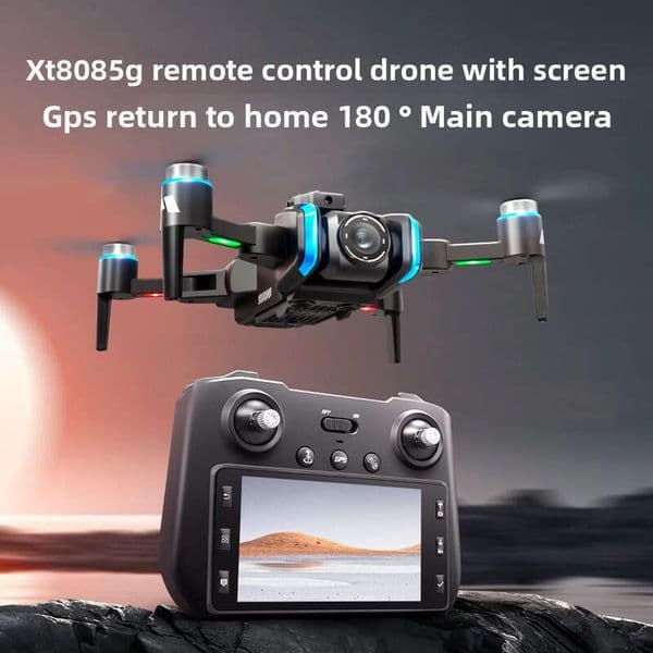 Aerial Photography Drone HD Camera Drone Cross-Border Xt808 Drone With Screen Brushless Motor HD Aerial Photography GPS Intelligent Positio