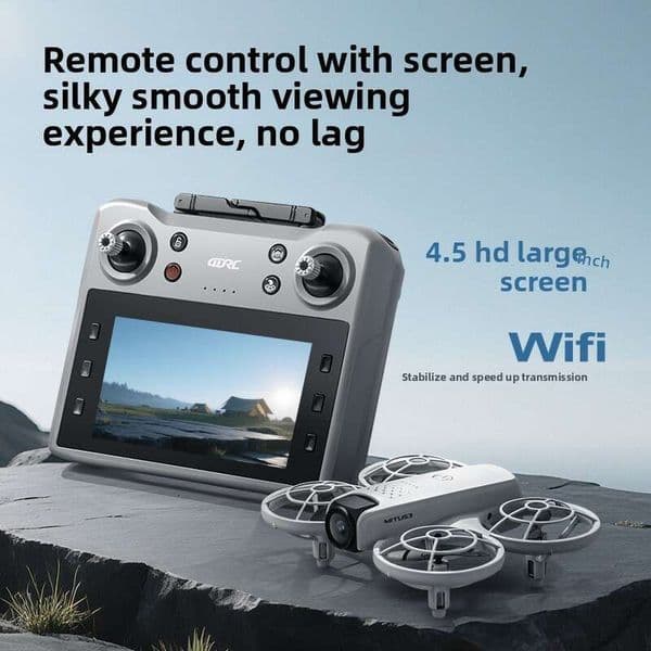 New 4Drc 4.5 Large Screen Dual Aerial Photography Obstacle Avoidance Optical Flow 8K HD Remote Control Aircraft V53 Drone