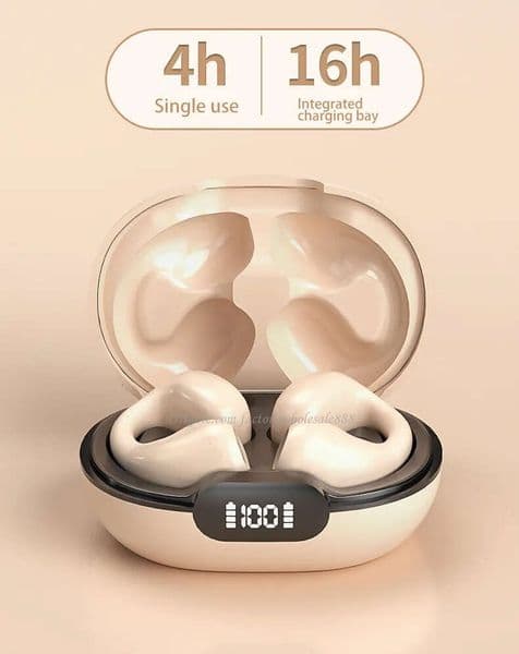 DHCP New Clip-on Stereo TWS Bluetooth Earphone High Appearance Level True Wireless Sport Ultra Long Life Ear Cell Phone Earphones