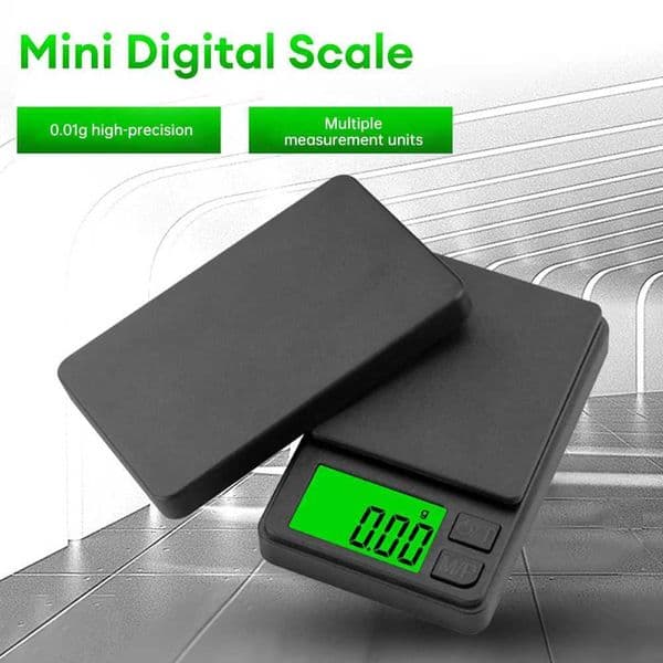 500g/0.01g precision electronic jewelry scale mini pocket scale portable LCD backlit kitchen scale calibration function Z250403