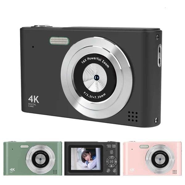 1080P HD Digital Camera 48 Megapixels Children Cameras with 24 Inch Screen Anti-Shake Flash Lamp 16x Zoom Compact CamcorderW251107