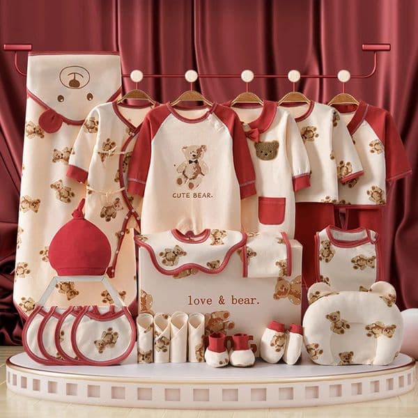 20222426 Pieces born Clothes Baby Gift Pure Cotton Set 06 Months Spring Summer Kids Suit Unisex Without Box 251107