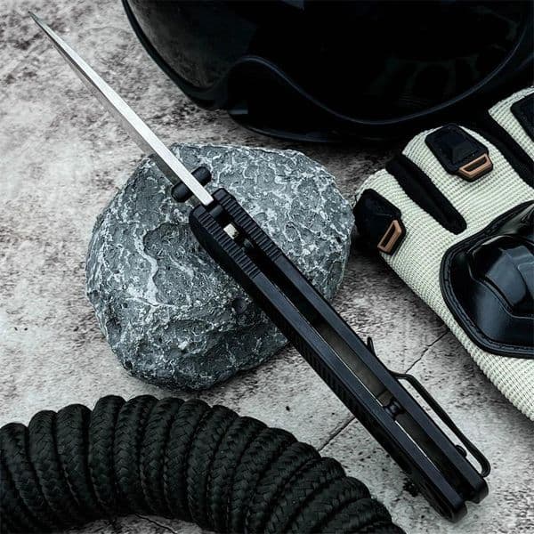 Bugout Pocket Folding Knives D Steel Blade Aluminum Handle EDC Outdoor Camping Tactical Survival Self Defense Tools