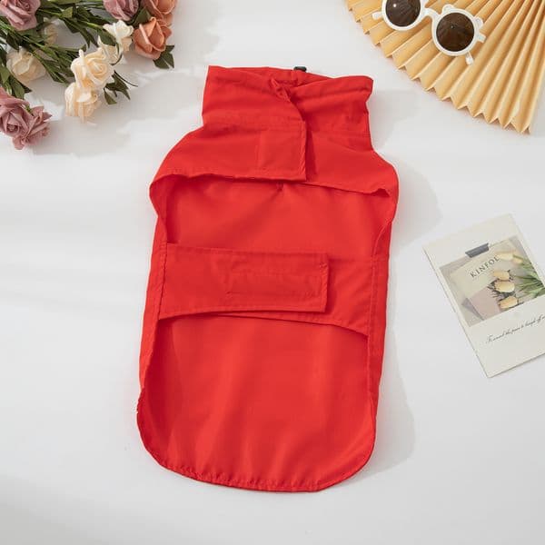 Durable Canine Coat with Adjustable Straps - Perfect for Wet Weather