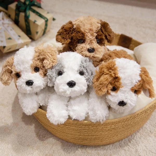 324248cm Sleeping Position Baby Dog Plush Toy Stuffed Soft Animal Puppy Doll Sleeping Pillow Cushion Birthday Gift For Kids 251104BJ