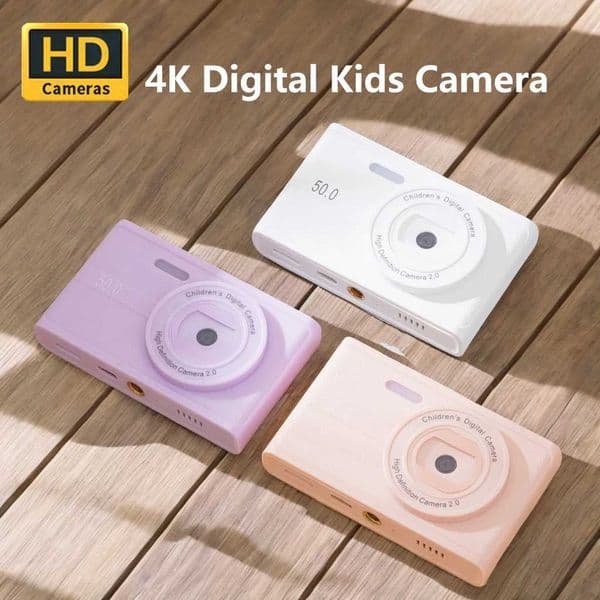 4K Mini HD 1080P Kids Digital Camera Kids Camera Dual Camera 50MP Kids Favorite Gift Kids Campus Selfie Trave Color CameraW251107