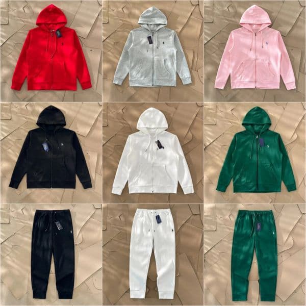 Polo Hoodie Mens Hoodies Designer Hoodies Men Clothing Polo Tracksuit Set Pullover Cotton Horse Long Sleeve Casual Zip Up Sweatshirt Sweatsuit Set