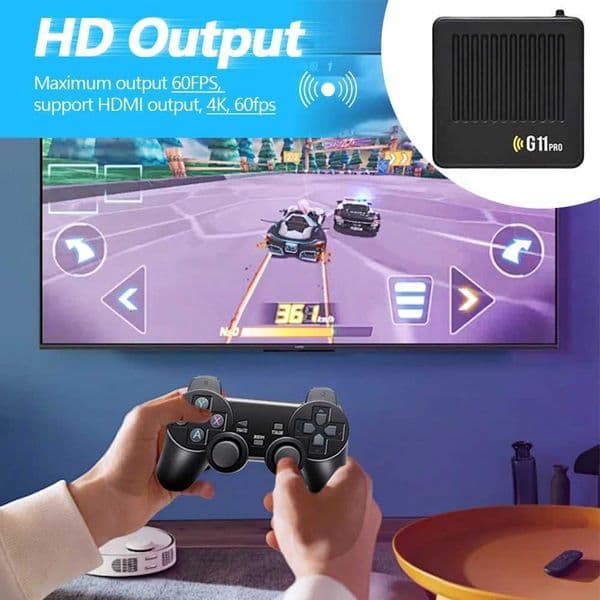 G11 Pro Retro Game Box 10000 Built-in Classic Games HD Video Console Support Wireless Controllers for Retro Gaming Enthusiasts K251107