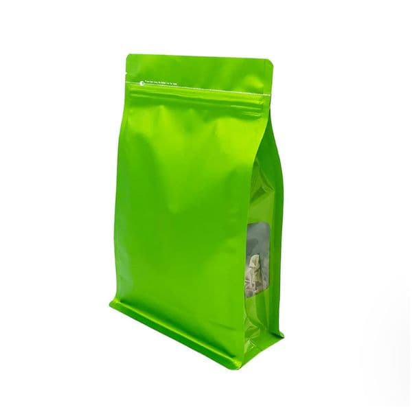 14x24x7cm Colorful Stand Up Mylar Bags Aluminum Foil Clear Window Zipper Retail Plastic Pouch Cookies Pet Sugar Fruit Kernels Peanut Seed Storage Packages 50pcs