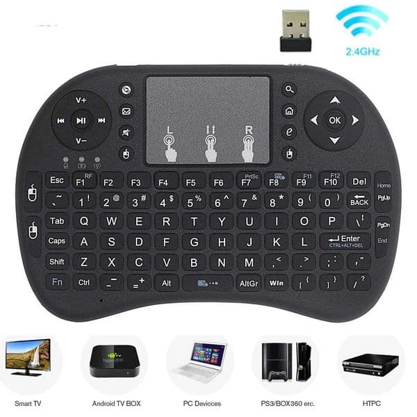 I8 24G Mini Wireless Keyboard 24GHz Air Mouse Remote Touchpad For Android TV Box PC Smart TV K251106