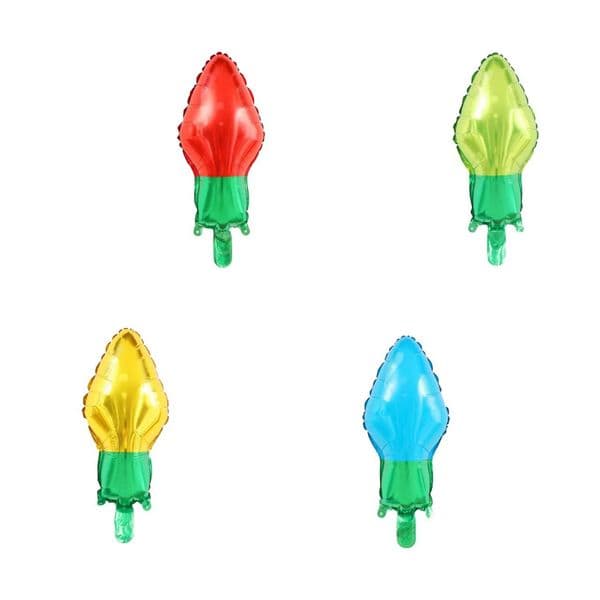 Little Bulb Shaped Aluminum Foil Balloons - Perfect for Scene Arrangement & Wall Backgrounds at Parties