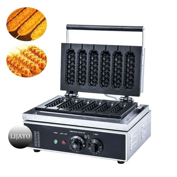 Commercial Electric Corn Hot Dog Waffle Maker With 5 Sticks