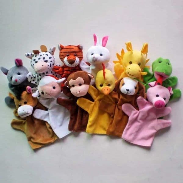24 Types Hand Puppets For Animal Cloth Adorable Hand Puppets Stuffed Adorable Animals Hand Finger Puppet Role Play L260430