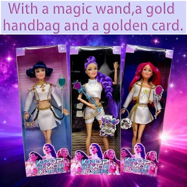2026 New Hot Sell With Delicate Texture Anime 30Cm K-Pop Demon Hunters Doll Vinyl Toy Rumi Mira Zoey Birthday Surprise Gift For Girls Toys