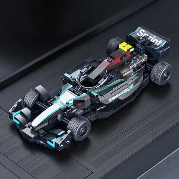 Small particle racing sports car MOC education assembly childrens building block toys W250408