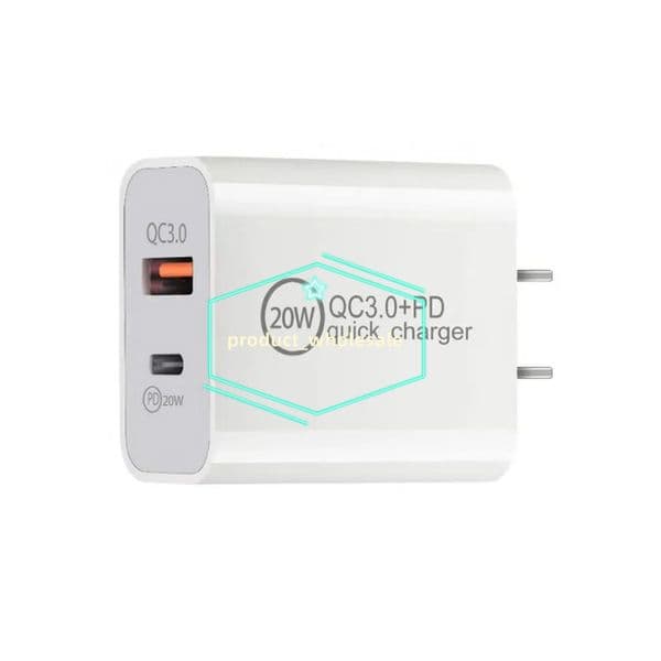 2.4A Chargers Dual Ports Type c USB-C 12W 20W PD EU US Wall Charger Plug Power Adapters Fast Delivery For iPhone 14 Plus x xs max 11 12 13 Pro and Samsung Android phones