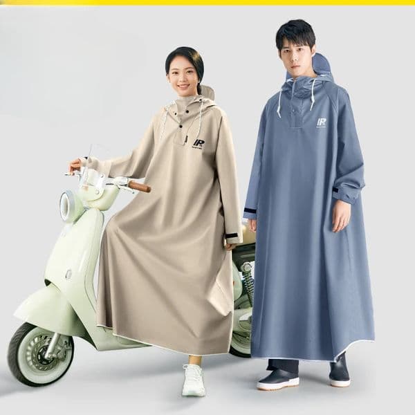 Thick Oxford waterproof raincoat fashionable onepiece long loose oversized hooded 250408