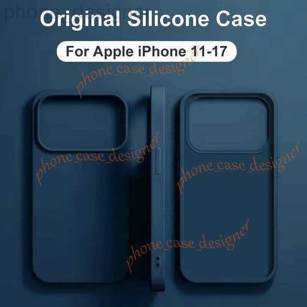 Cell Phone Cases designer Original Liquid Silicone for APPLE iPhone 17 Pro max 11 12 13 14 Max Air 16 15 Plus Shockproof Case Soft Cover R1HH