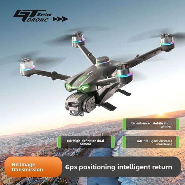 Aerial Photography Drone HD Camera Drone Cross-Border Gt6 Drone Quadcopter GPS Return Intelligent Obstacle Avoidance Brushless Long Battery